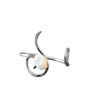 Bracelet argent nacre Lizae, bijoux de créateur, vente en ligne, bijou artisanal, bijouterie en ligne