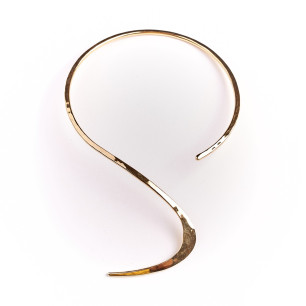 Collier plaqué or Le Vent l'Emportera, bijoux de créateur, vente en ligne, bijouterie