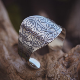 Bracelet Triskell, bracelet plaqué argent, bijoux de créateur, bijouterie en ligne